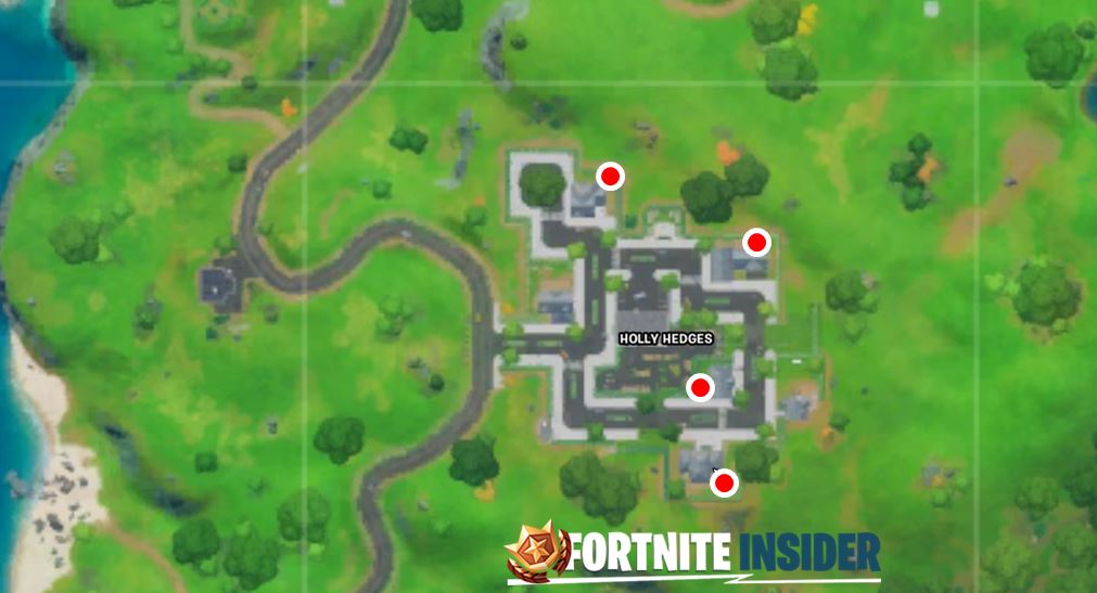 Hundehaus Standorte Fortnite Karte