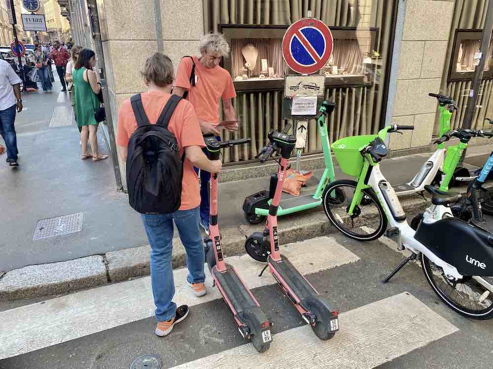 Sharing-Scooter, eine Zusammenarbeit zur Förderung von Inklusion und korrektem Parken, Quelle der Pressestelle