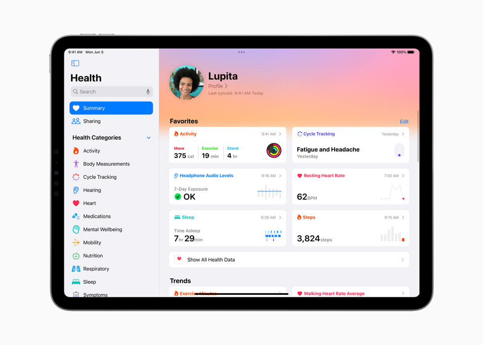 iPadOS 17 Salute-App