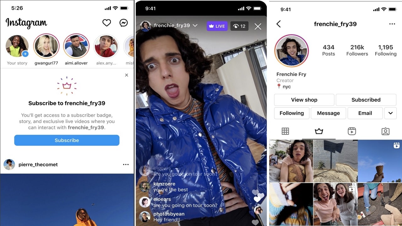 Gli abbonamenti per i creator su Instagram arrivano in Italia thumbnail