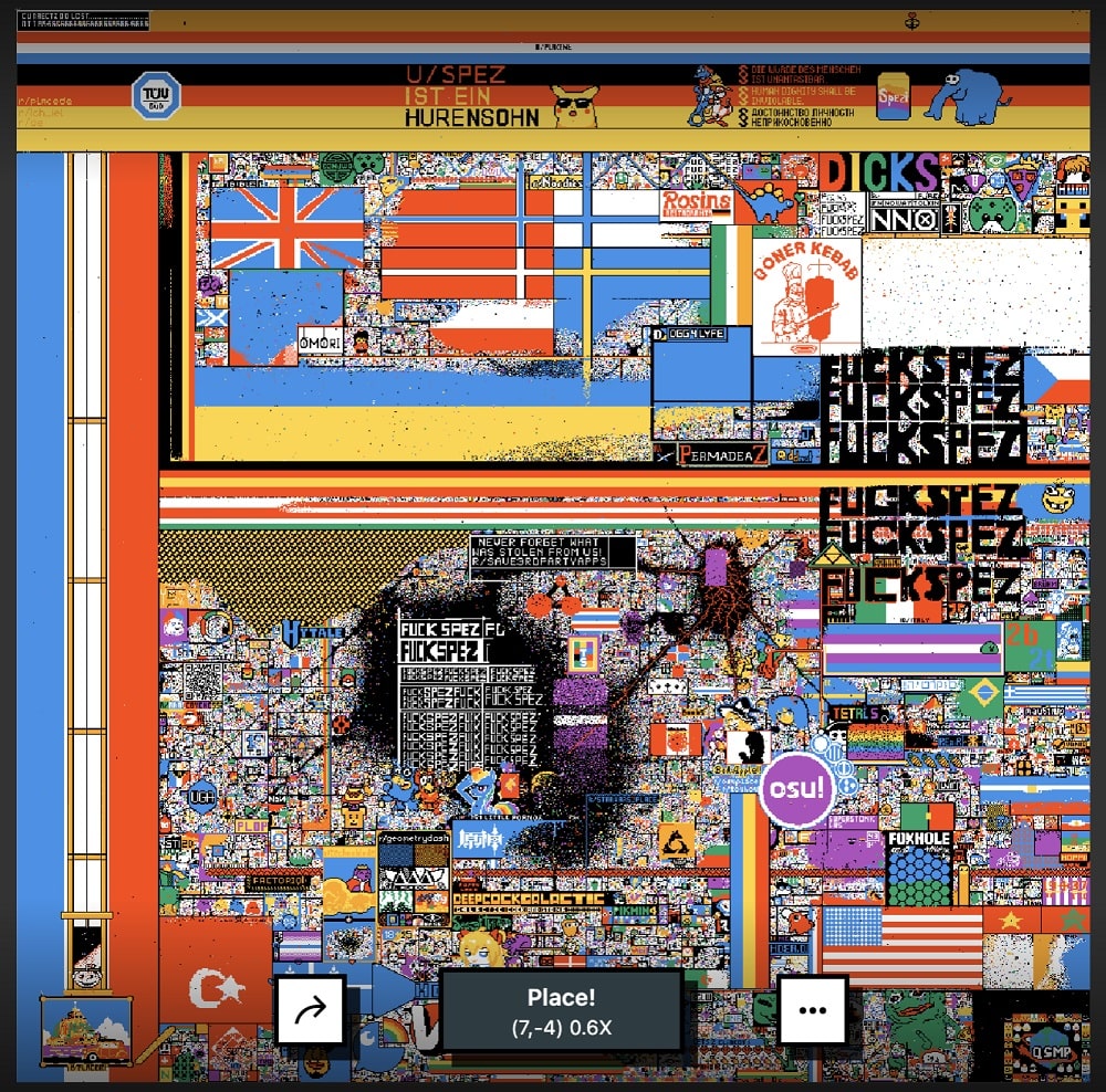 reddit rplace protestiert gegen redditor min