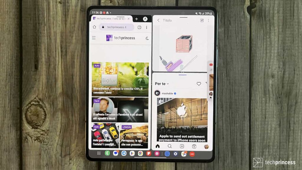 Samsung Galaxy Fold 5 Multitasking