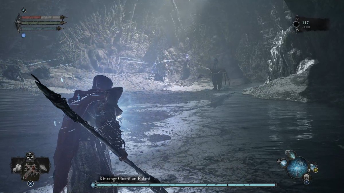 Im Bild von Lords of the Fallen, das Kinrangr Guardian Folard zeigt