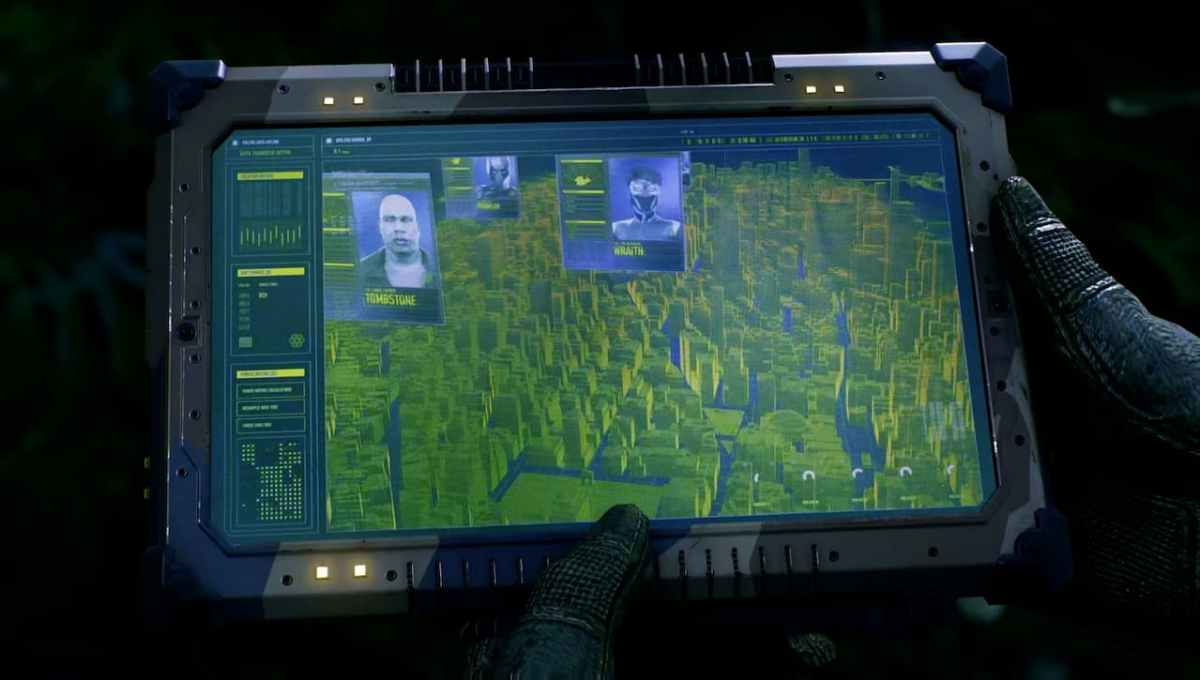 Ein Bild aus Marvels Spider-Man 2, das ein Tablet zeigt, das Kraven im Spiel ausgehändigt wird.  Das Bild ist Teil einer Erklärung zu allen Bösewichten, die Kraven in Marvels Spider-Man 2 getötet hat.