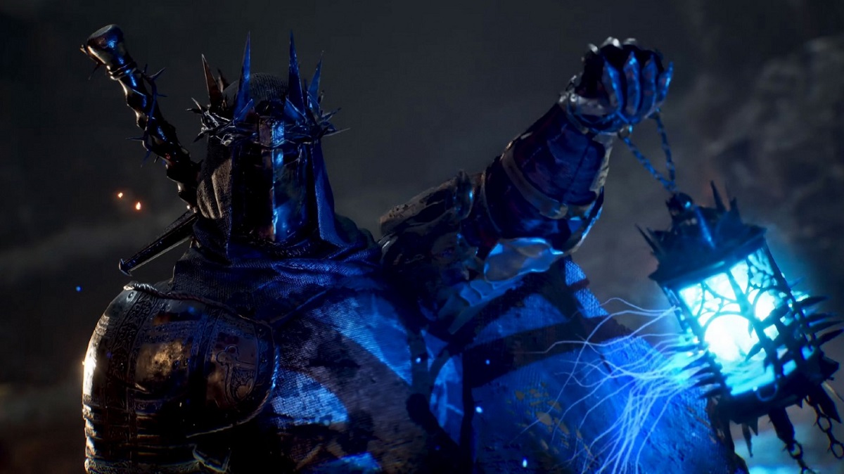 Image of a Knight holding the Umbral Lamp in Lords of the Fallen.