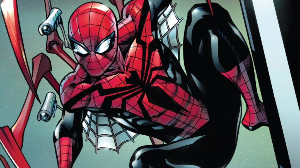 Otto Octavius ​​in seinem Superior Spider-Man-Kostüm.