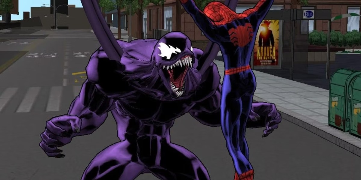 Venom kämpft in Ultimate Spider-Man gegen Spider-Man.