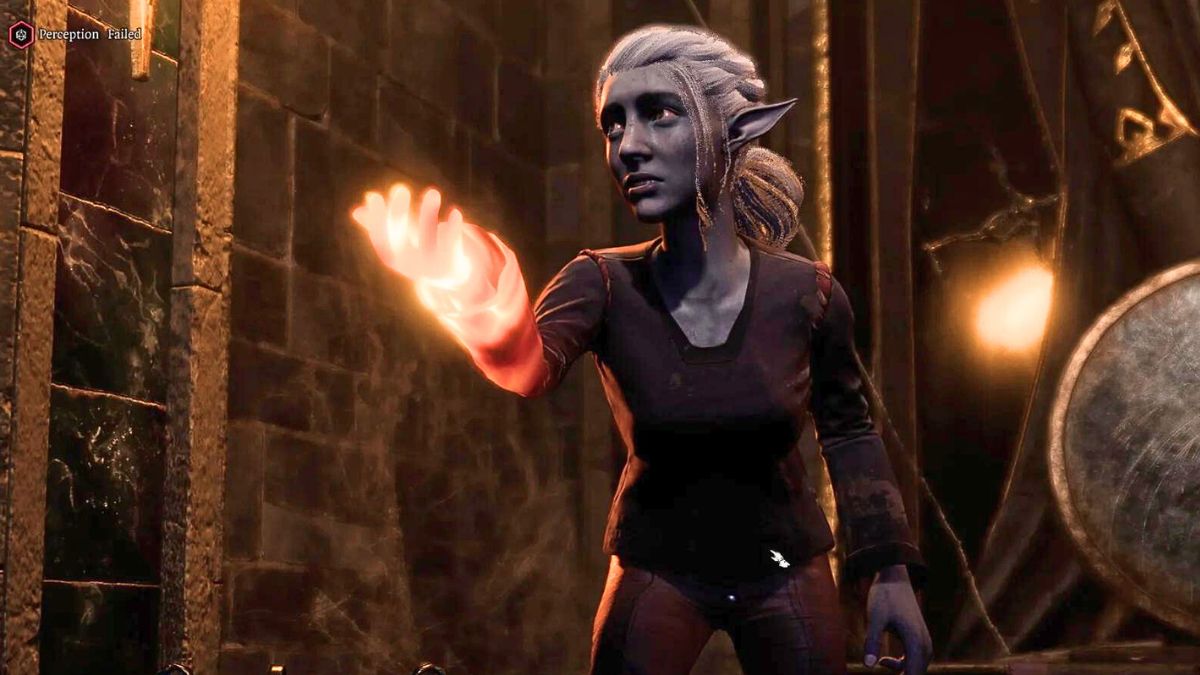 A gnome with a fire hand in Baldur's Gate 3