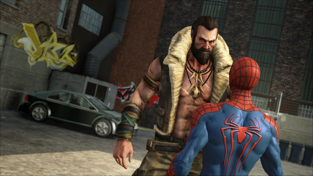 Kraven stellt sich in The Amazing Spider-Man 2 gegen Peter Parker.