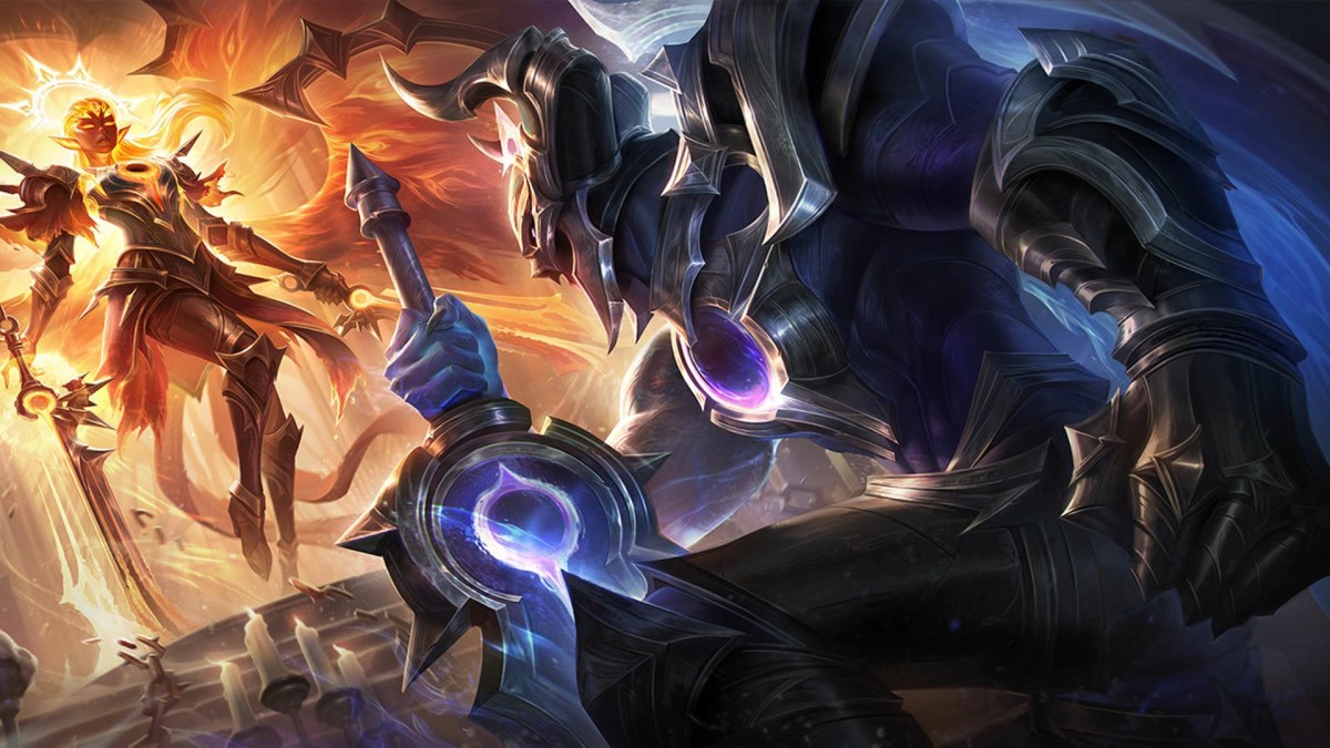 Mondfinsternis Aatrox beugt das Knie in League of Legends (LoL).