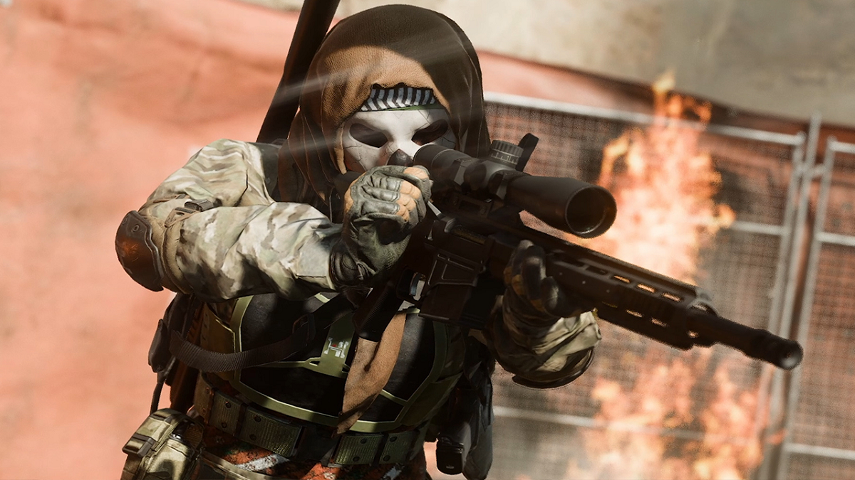 Image of sniper with a rifle in Call of Duty: MW3 with massive game storage.