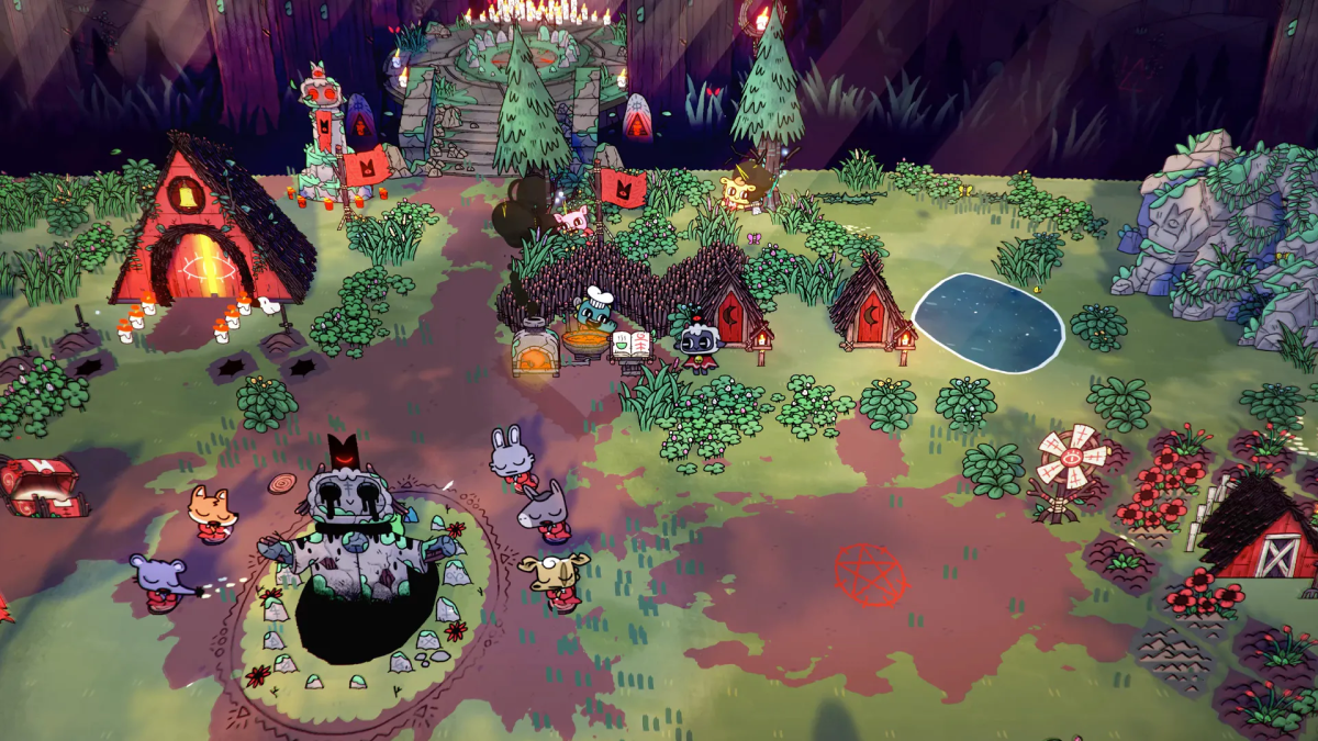 Cult of the Lamb ist eines der verdrehten Spiele, die Animal Crossing ähneln.