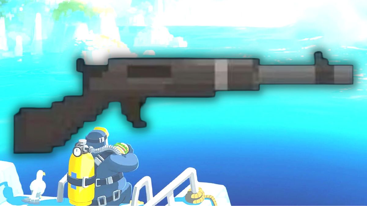 Ein Bild, das das einfache Unterwassergewehr in Dave the Diver als Teil einer Liste aller Waffen im Spiel zeigt, vom schlechtesten zum besten.