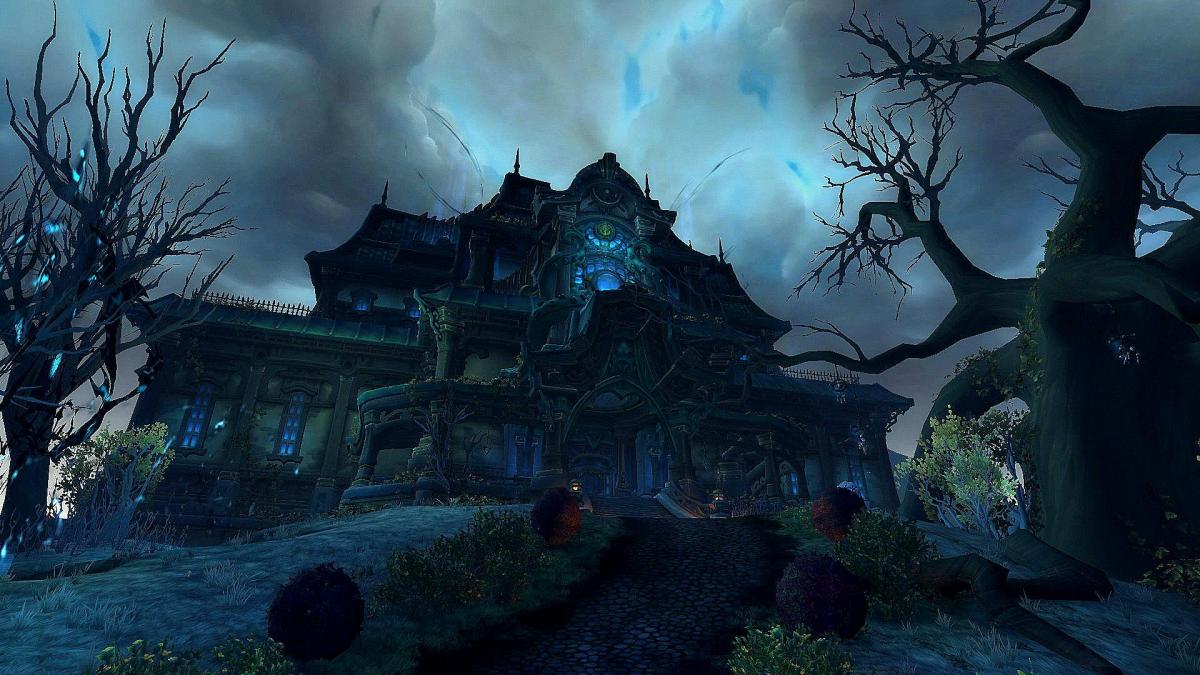 Der Waycrest Manor Dungeon, der in WoW Dragonflight Staffel 3 zur Mythic+-Rotation hinzugefügt wurde.