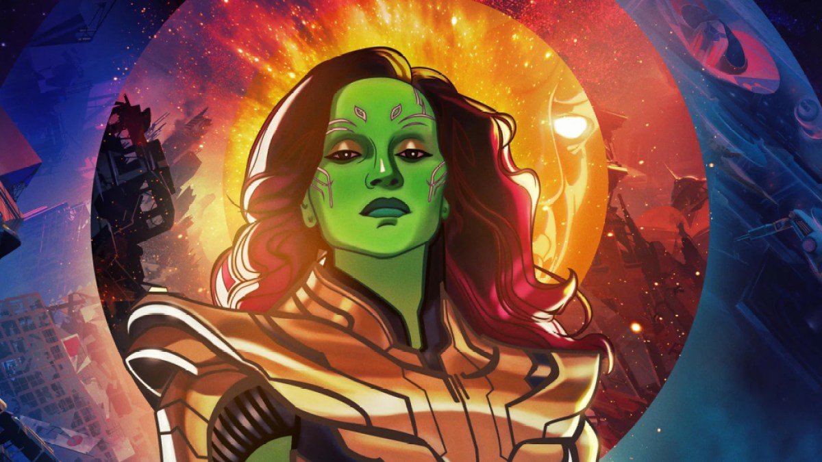 Gamora in Marvel Studios‘ What If...?  als Teil eines Artikels über alle Hauptdarsteller und Besetzungsliste für Staffel 2.