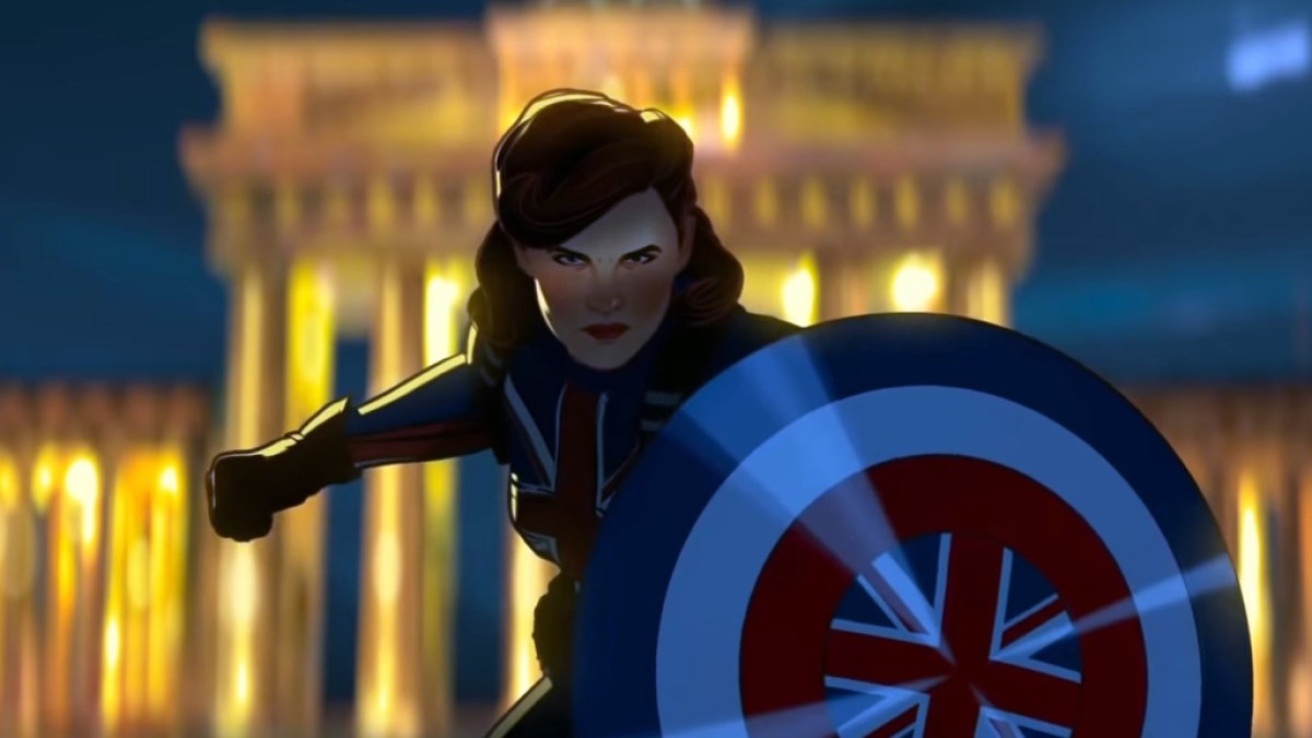 Peggy Carter alias Captain Carter in „What If...?“ von Marvel Studios  als Teil eines Artikels über alle Hauptdarsteller und Besetzungsliste für Staffel 2.