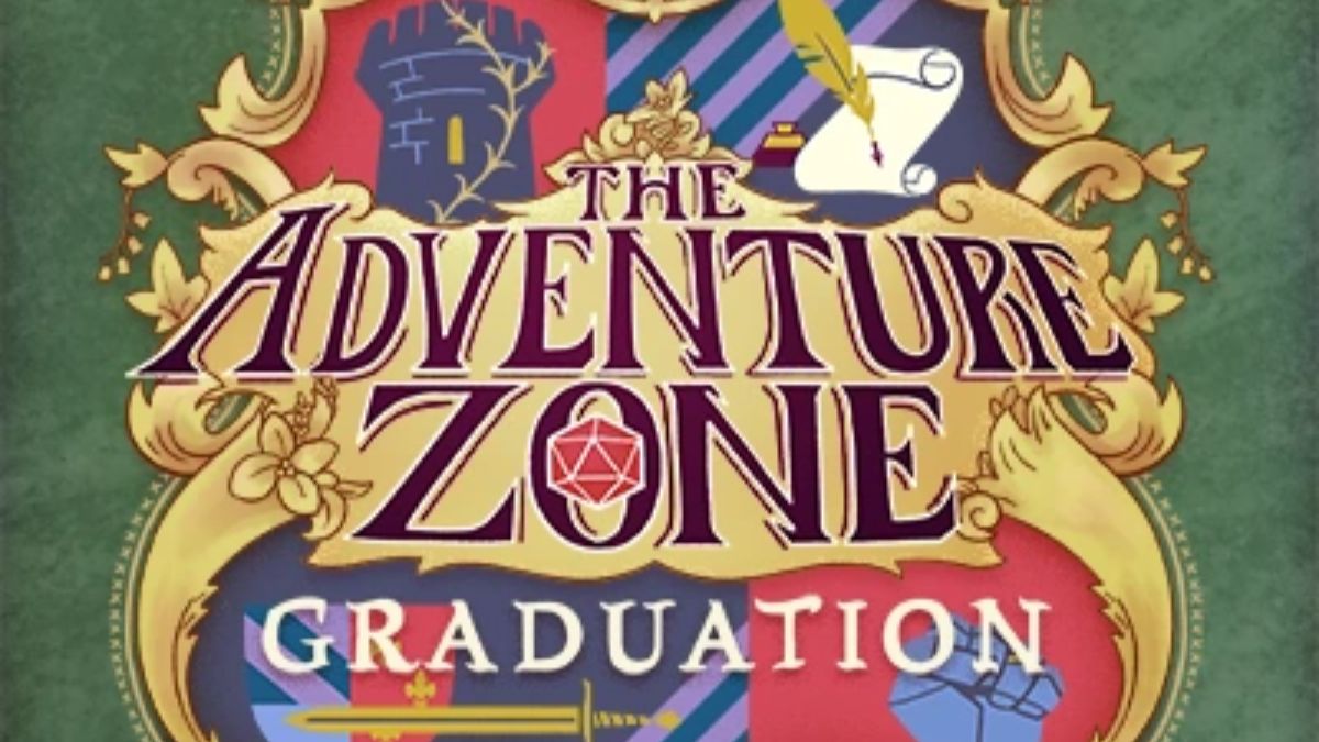 Das Abschlusslogo.  Dieses Bild ist Teil eines Artikels über alle bewerteten Adventure-Zone-Kampagnen.