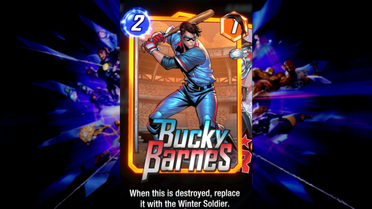 die Baseball-Variante von Bucky Barnes in Marvel Snap