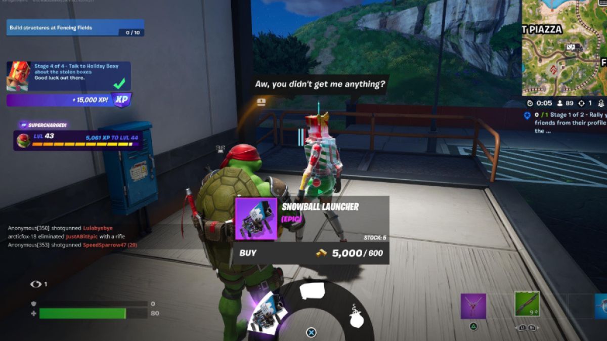 Feiertags-Boxy in Fortnite.