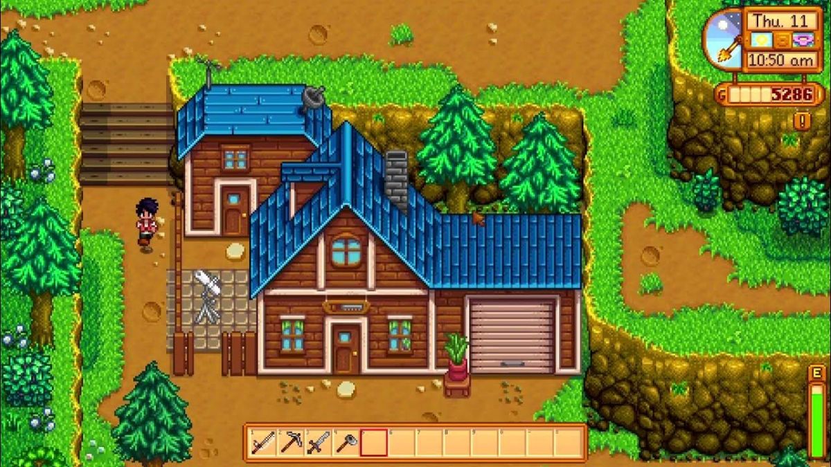 Robins Zuhause im Stardew Valley.