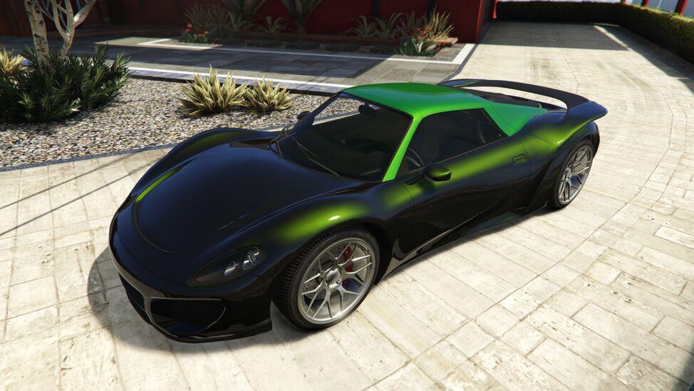 Der Pfister 811 in GTA 5. Dieses Bild ist Teil eines Artikels über die schnellsten Autos in GTA 5, sortiert nach Geschwindigkeit.