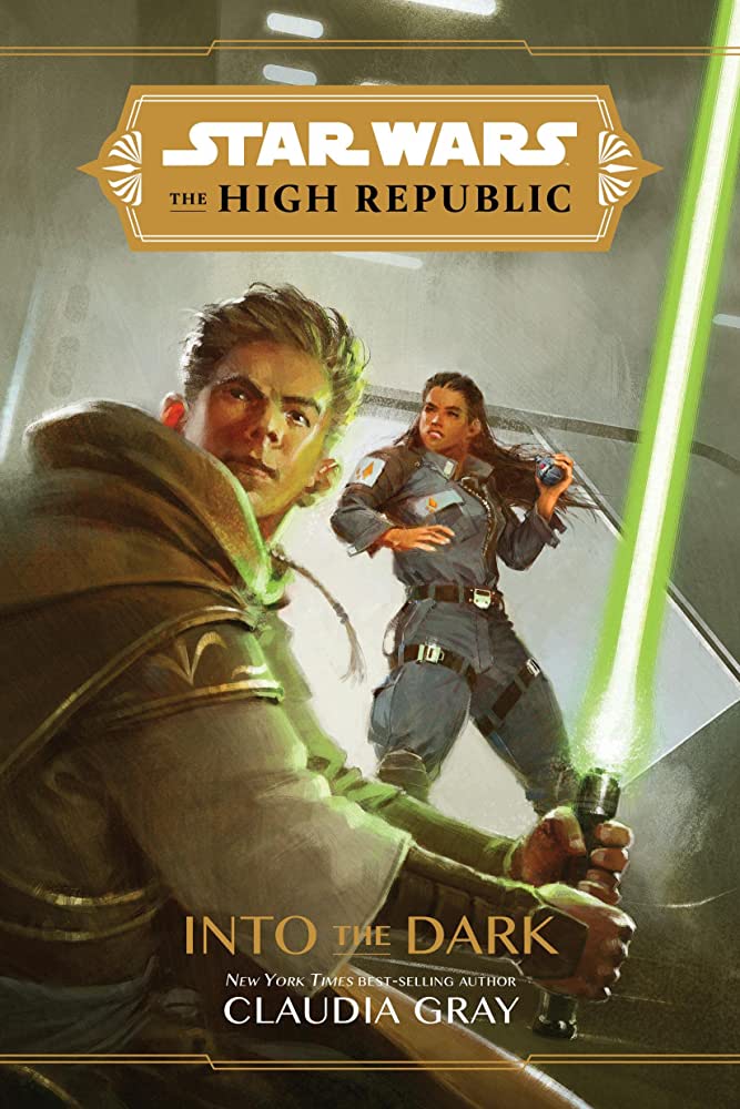 Into the Dark-Cover.  Dieses Bild ist Teil eines Artikels über die Lesereihenfolge aller Star Wars: The High Republic-Bücher. 