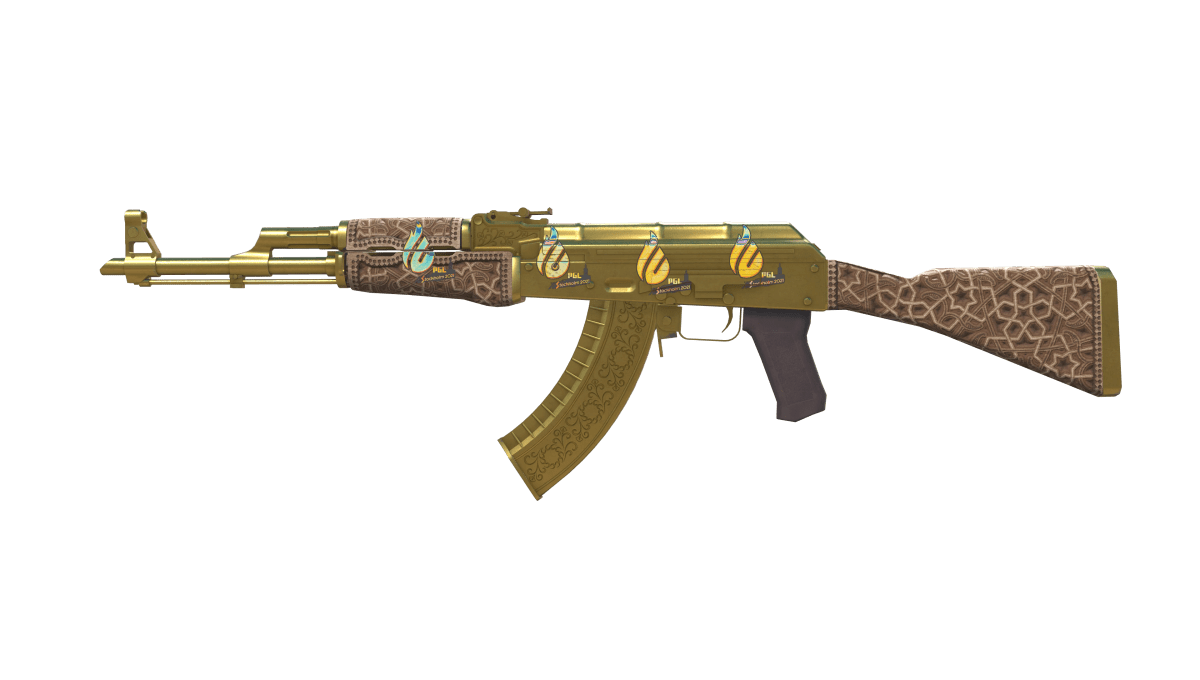 Die AK-47 Gold in CS2. 