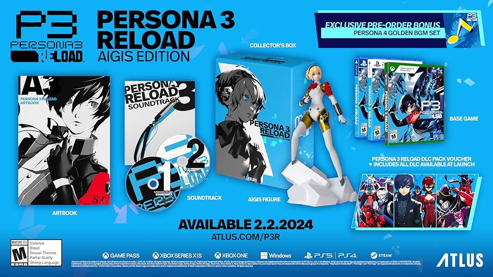 Alle Vorbestellungen und Editionen für Persona 3 Reload