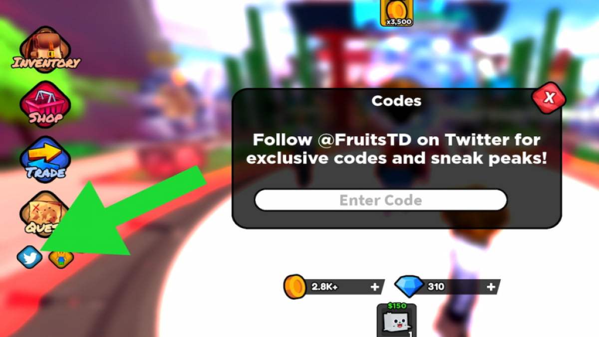 So lösen Sie Codes in Fruit Tower Defense ein