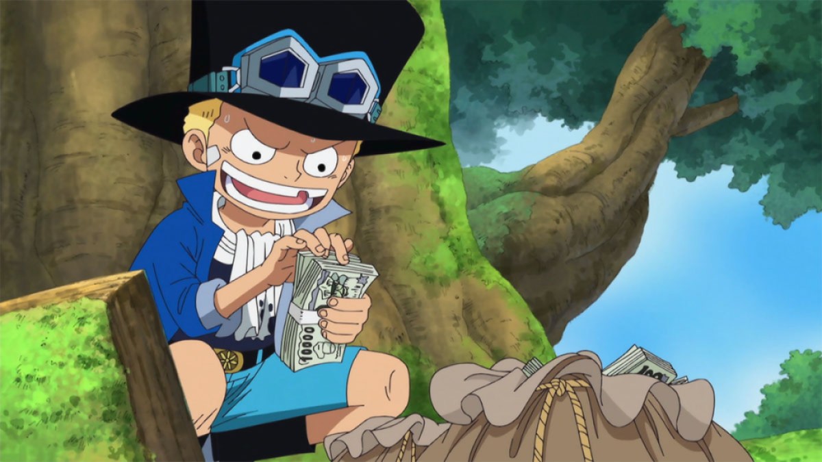 Sabo zählt Geld in One Piece.  Dieses Bild ist Teil eines Artikels darüber, wer Sabo in One Piece ist.