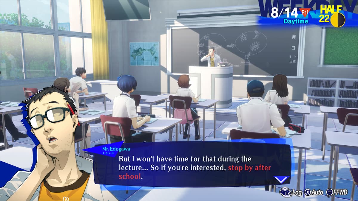 Sollten Sie in Persona 3 Reload im Unterricht schlafen?  Antwortete