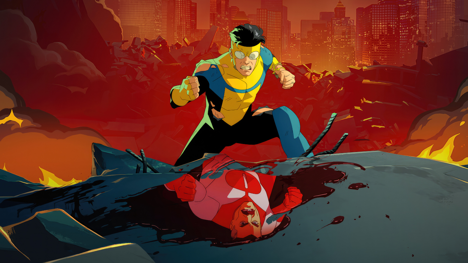 Key art for Invincible Season 2 Part 1