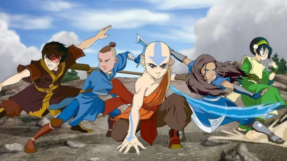 Team Avatar ist bereit für den Kampf in Avatar: The Last Airbender.  Dieses Bild ist Teil eines Artikels darüber, ob ein Avatar: The Last Airbender-Skin zu Fortnite kommt.