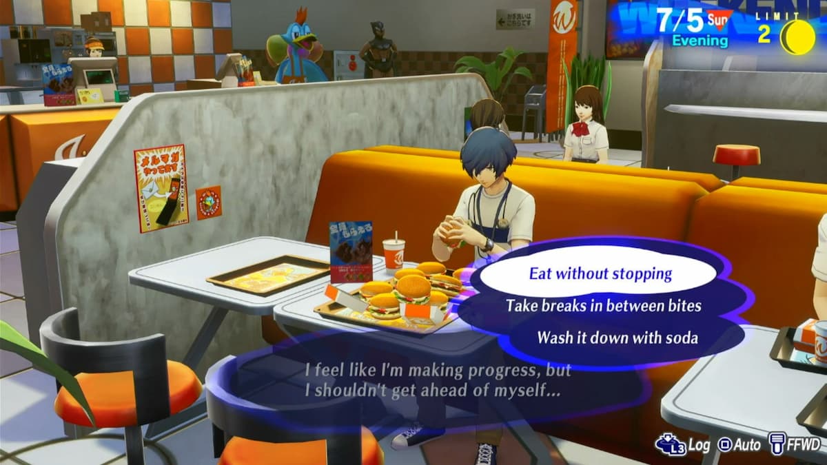 Wilduck-Burger-Herausforderung in Persona 3 Reload