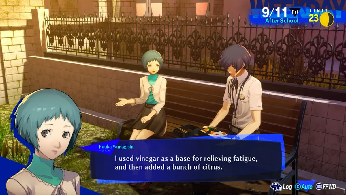 Fuuka Social Link in Persona 3 Reload