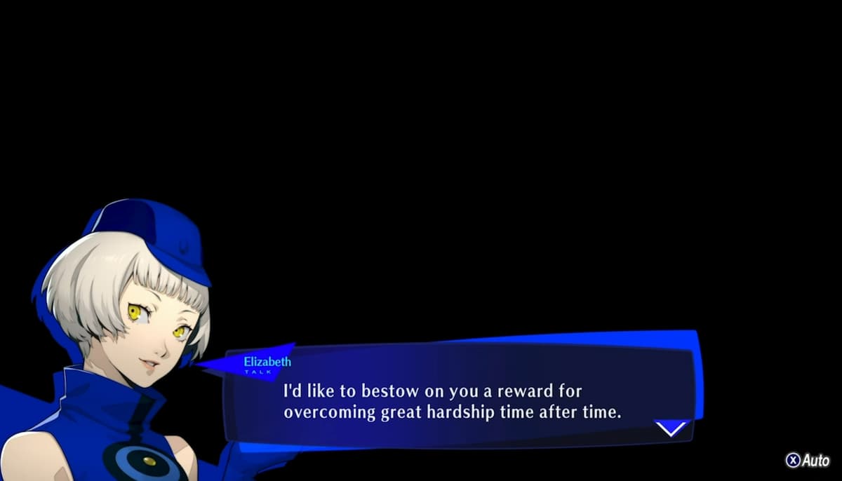 Elizabeths geheime Szene in Persona 3 Reload