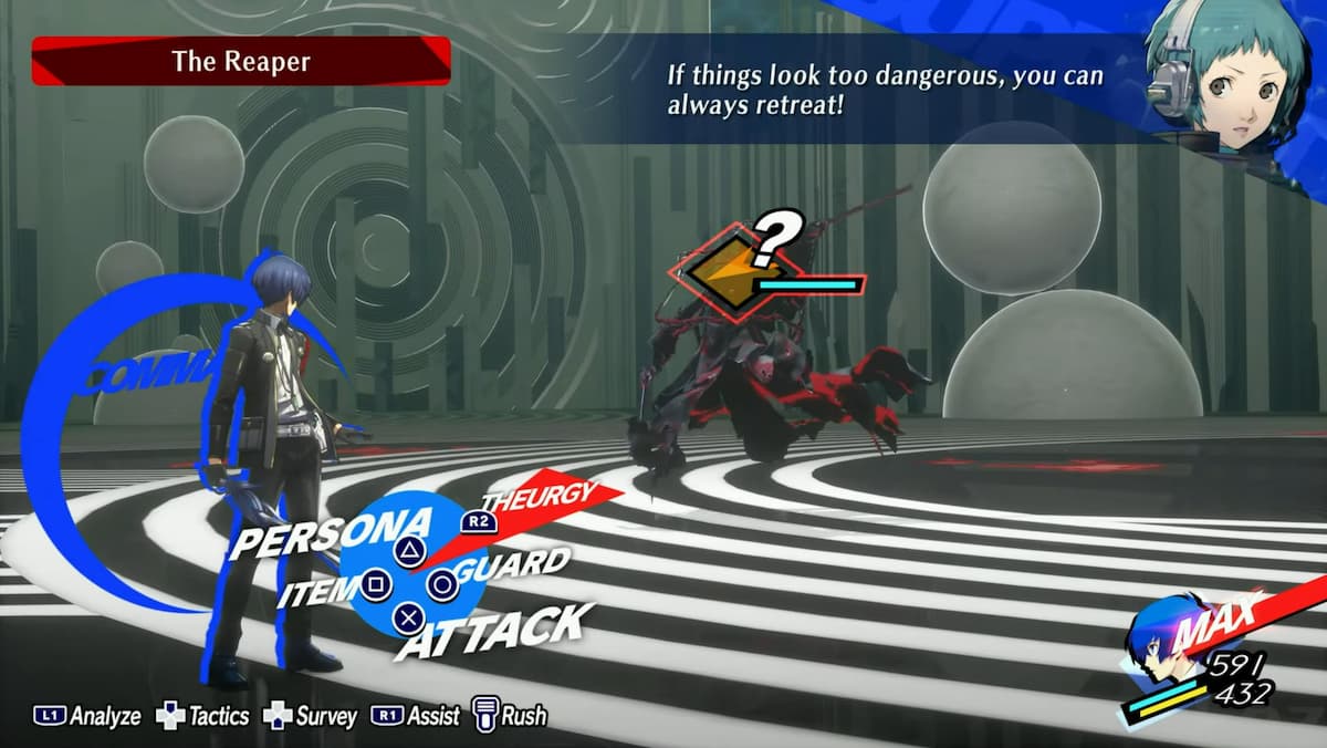 Reaper in Persona 3 neu laden